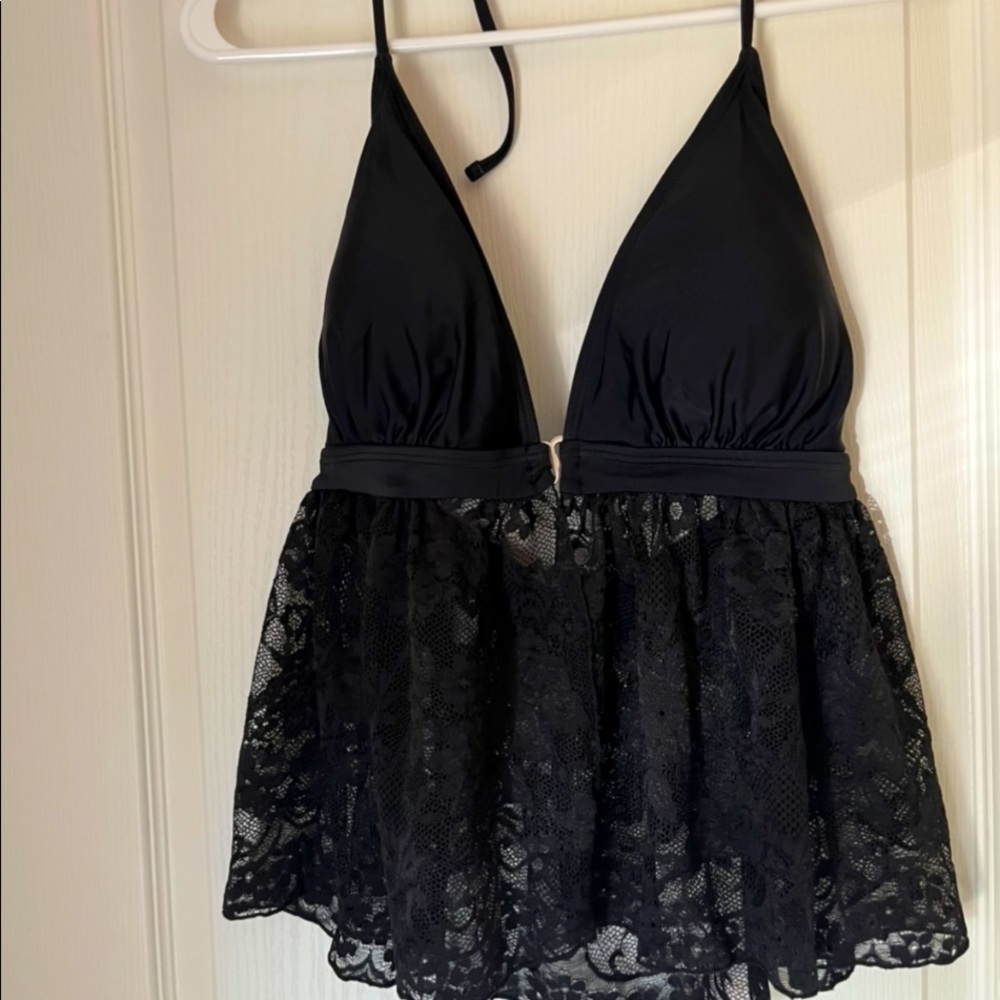 Black Lace Swimsuit